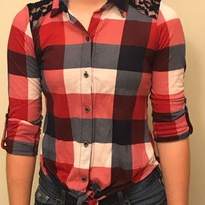 Red, white, and blue supper cute flannel